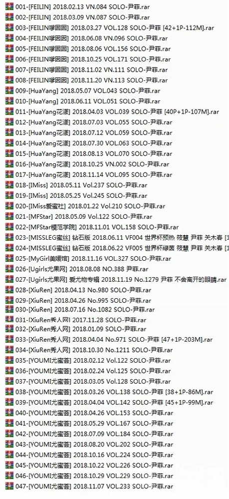 Solo-尹菲 高清视频写真资源合集下载